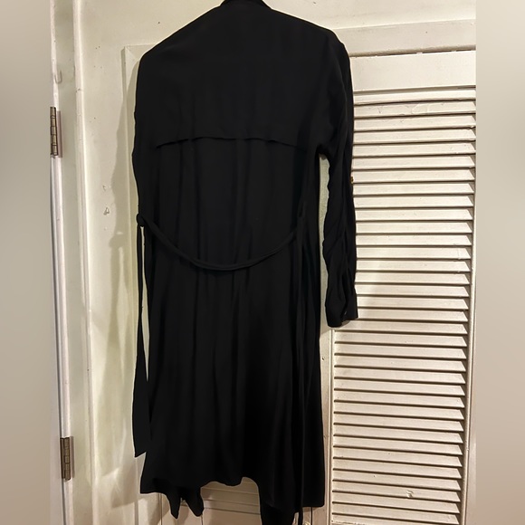 Light duster coat, black - Picture 2 of 2